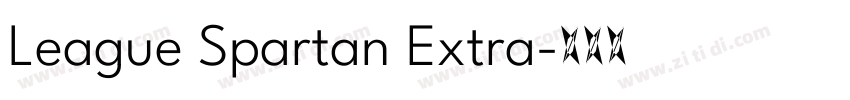 League Spartan Extra字体转换